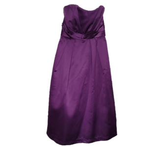 Forever Yours Formal pageant with pockets strapless deep plum purple dre…